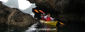 Kayaking in Ha Long Bay