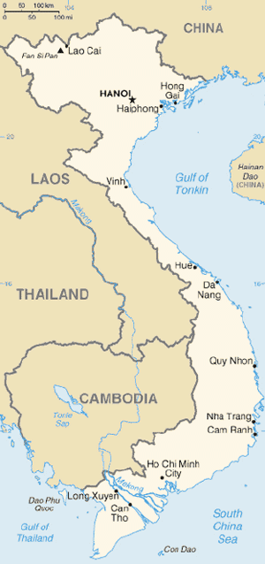 Vietnam Geography Map